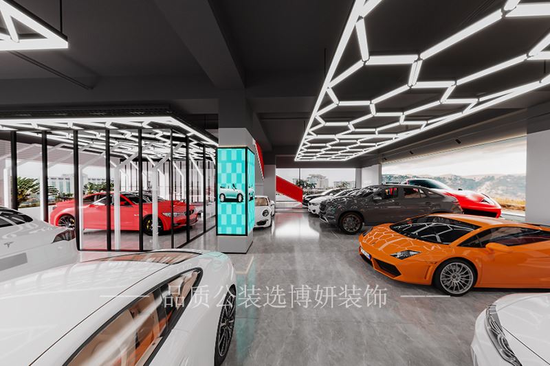 杭州现代科技简约风汽车展厅开元体育官网登录入口方案